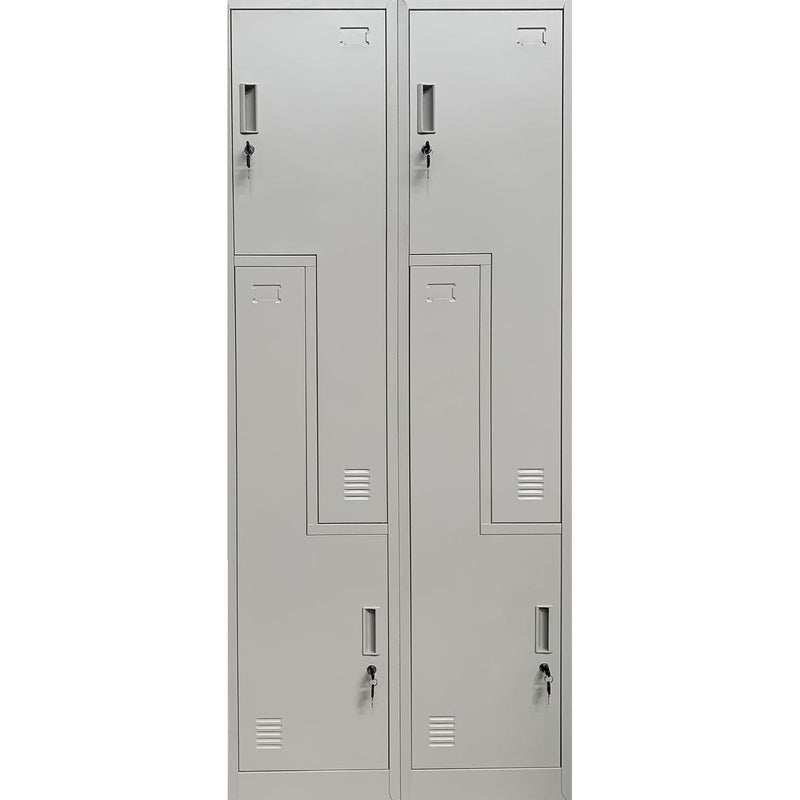 6 Door Bank Of 3 Step Locker
