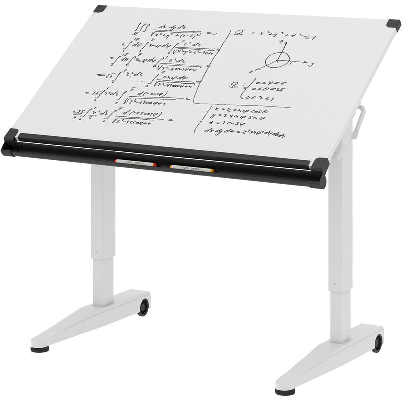 Versarise Height Adjustable Drafting Table Pneumatic Flip Top Table