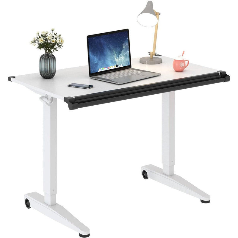 Versarise Height Adjustable Drafting Table Pneumatic Flip Top Table