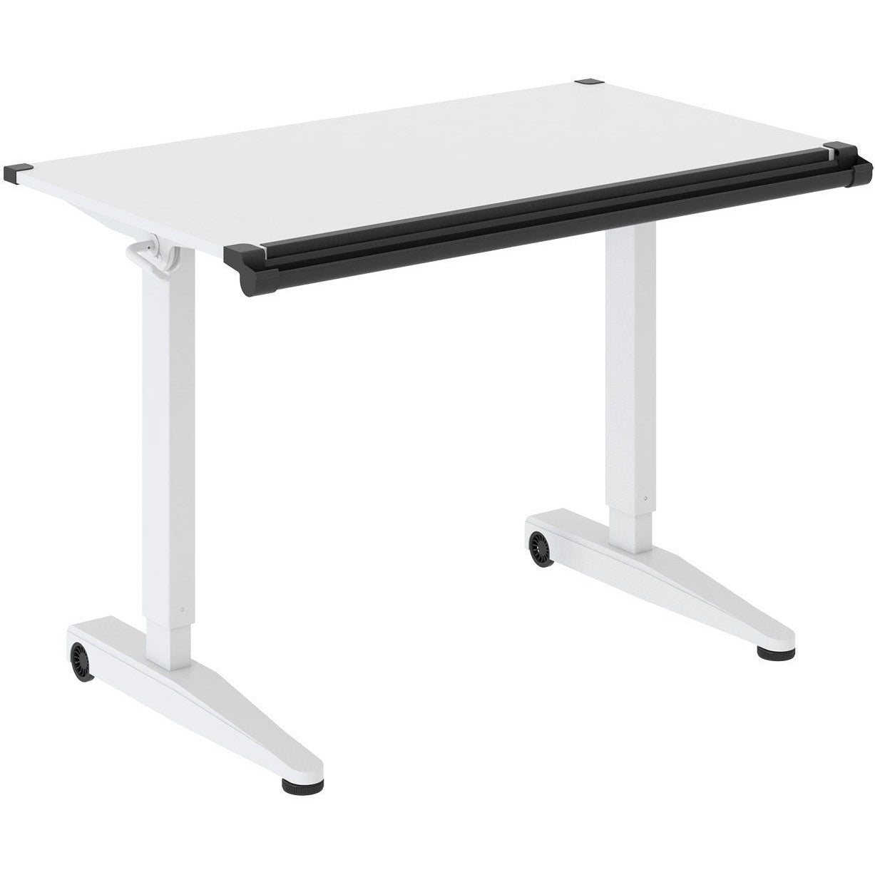 Versarise Height Adjustable Drafting Table Pneumatic Flip Top Table