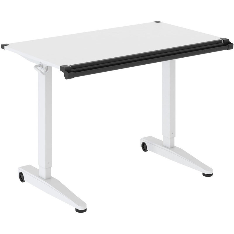 Versarise Height Adjustable Drafting Table Pneumatic Flip Top Table