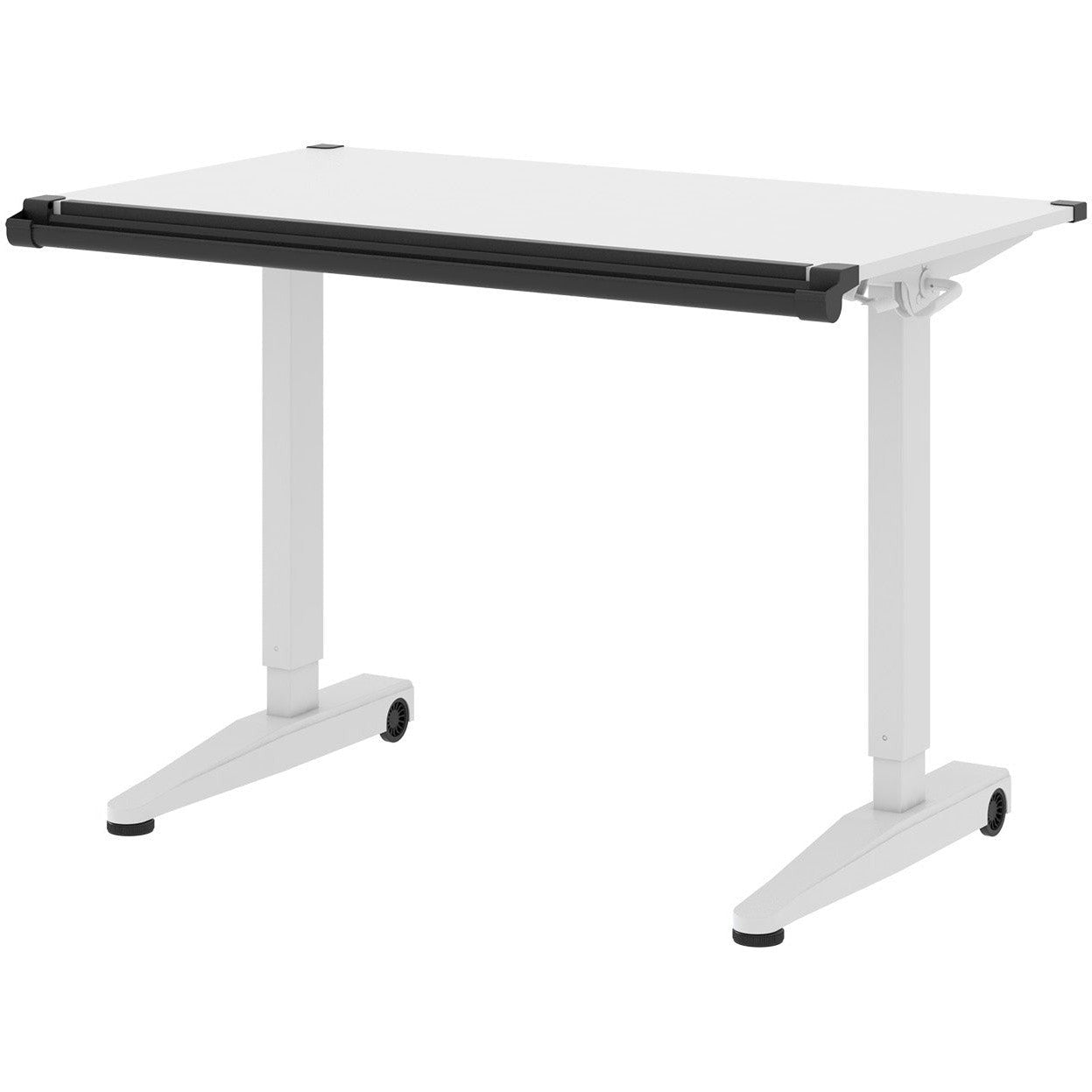 Versarise Height Adjustable Drafting Table Pneumatic Flip Top Table