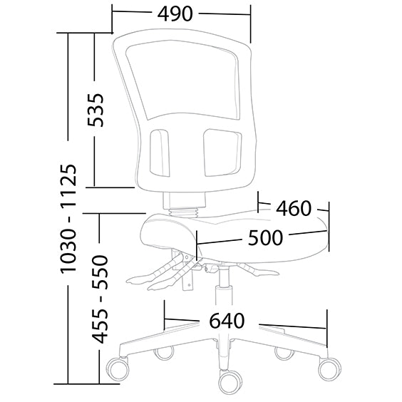 Grant Task Mesh Chair
