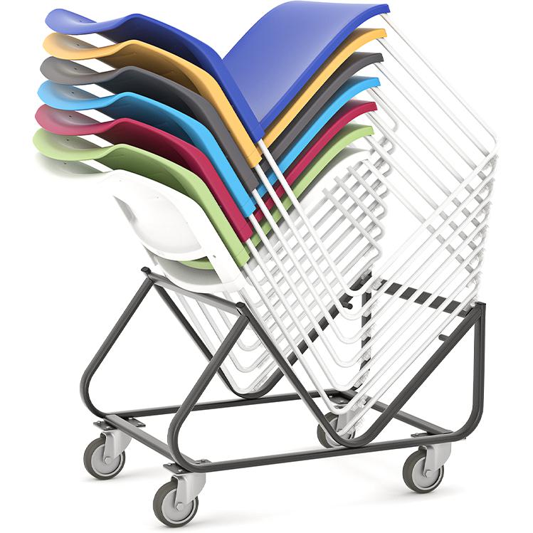 Game/Stax Chair Trolley for up to 25 sled chairs
