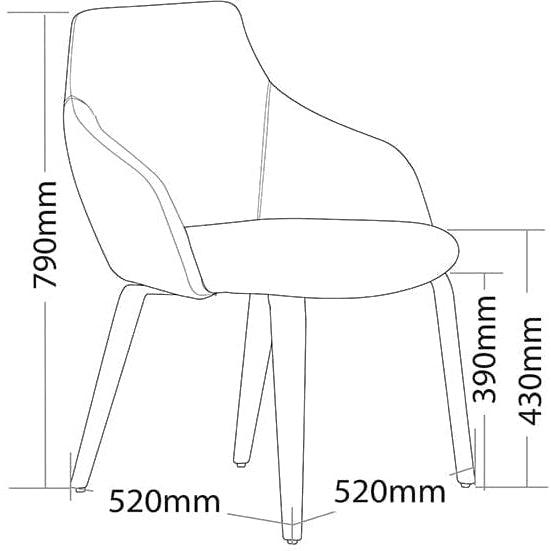 Gold Timber Leg Breakout Chair