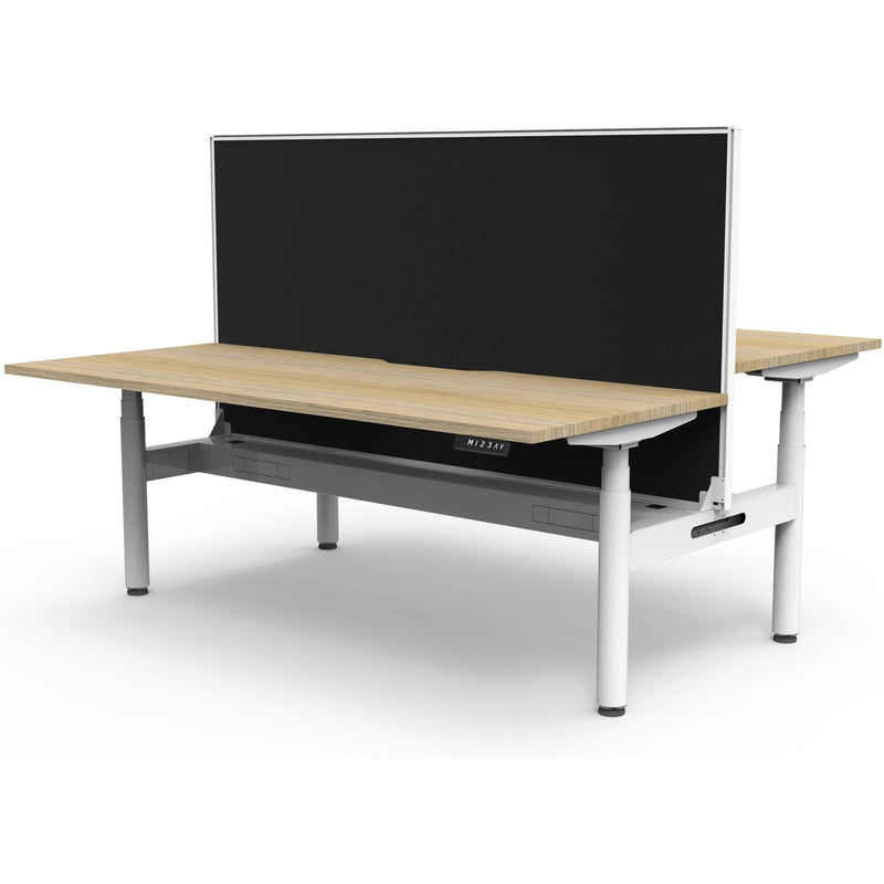 Halo+ Electric Height Adjustable Back to Back Workstation