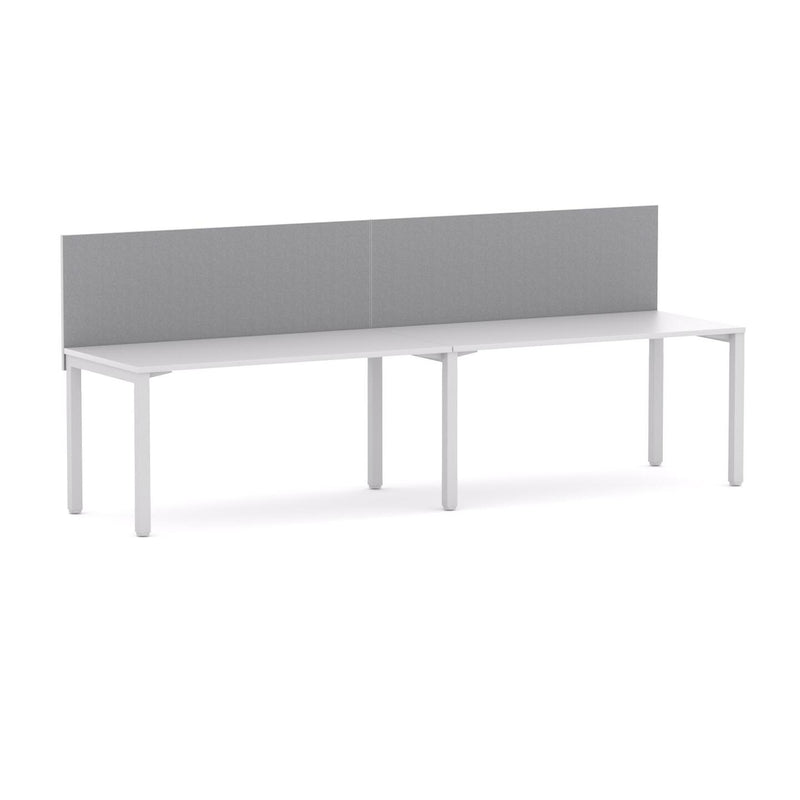 Axis 2 User Single-Sided Desks, 50x50mm Square Leg Design. Includes: Edge25 Screen