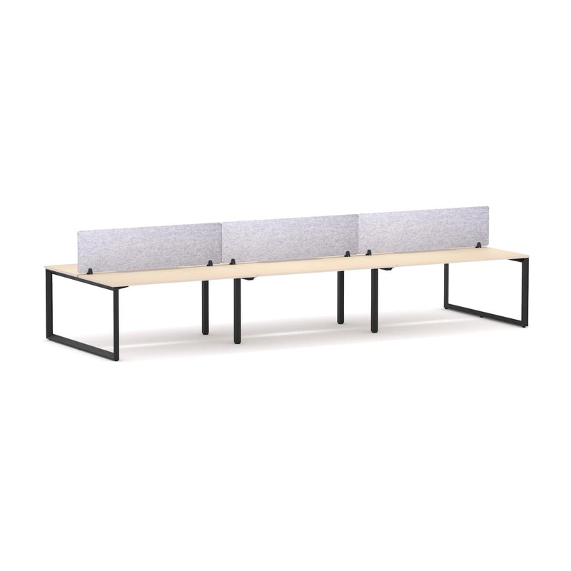 Anvil 6-Person Double-sided Desk Workstation Includes: AcoustiQ Screen