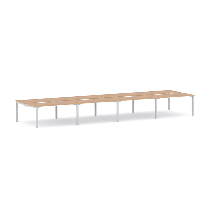Axis Stretch 8-Person Double-sided Desk Workstation