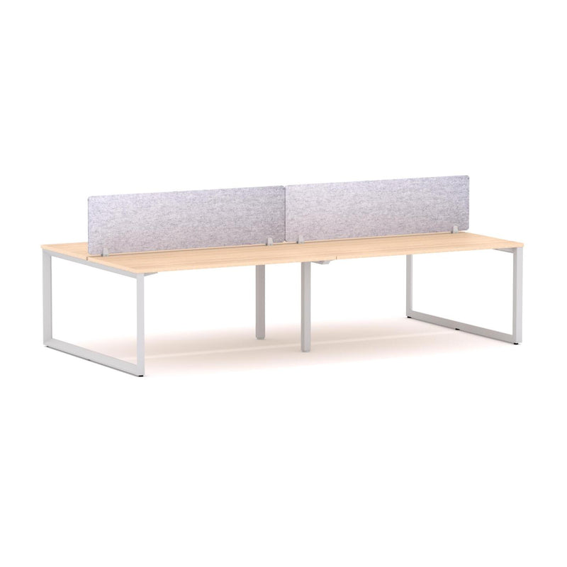 Anvil 4-Person Double-sided Desk Workstation Includes: AcoustiQ Screen