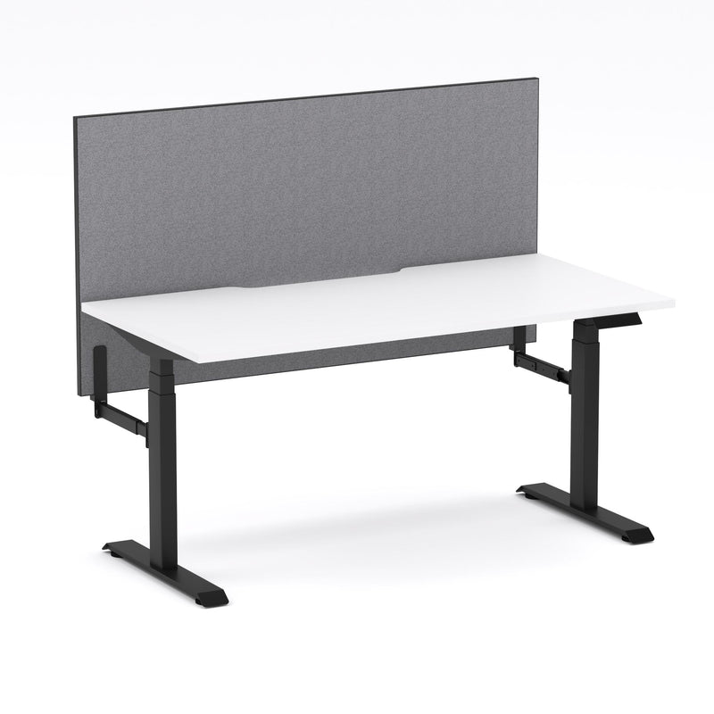 Montana Electric Standing Straight Workstation - With Smoke Grey Elite25 Screen (3 Stages)