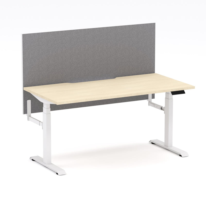 Montana Electric Standing Straight Workstation - With Smoke Grey Elite25 Screen (3 Stages)