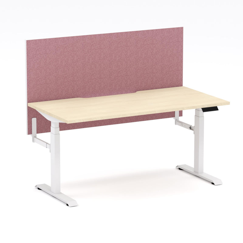 Montana Electric Standing Straight Workstation - With Soft Scarlet Elite25 Screen (3 Stages)