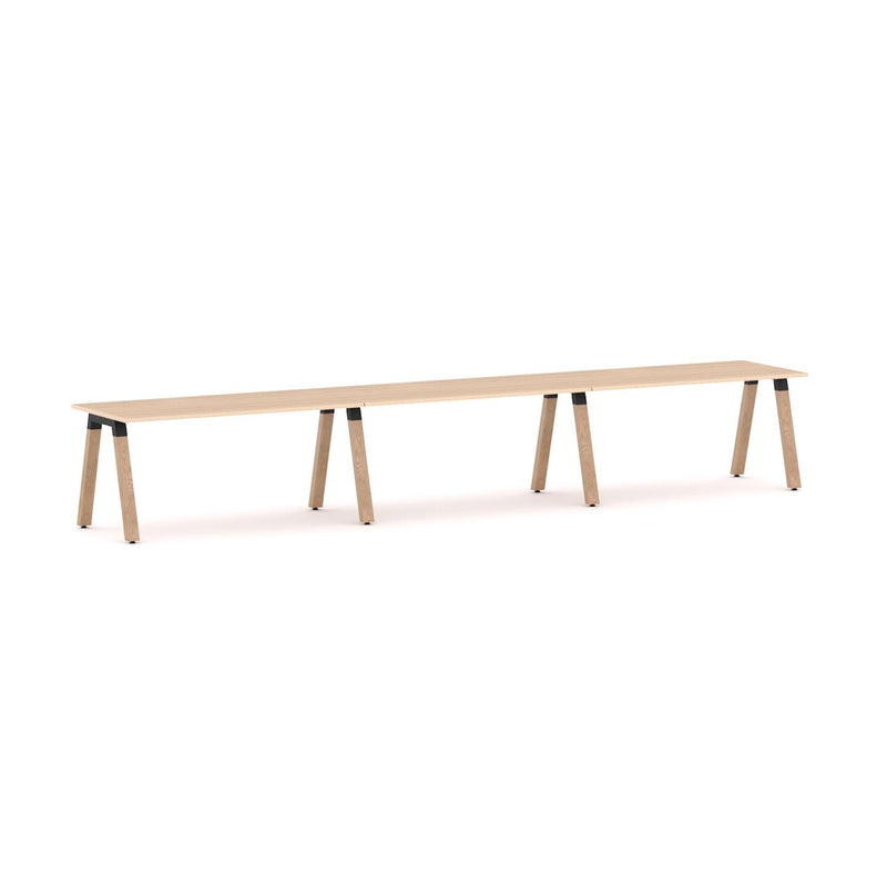 Plantation 3-Person Single-sided Desk Workstation