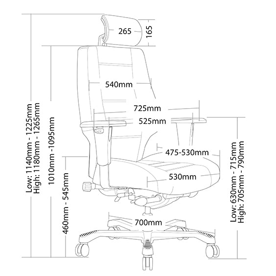 Lander Heavy Duty Multi Shift Chair