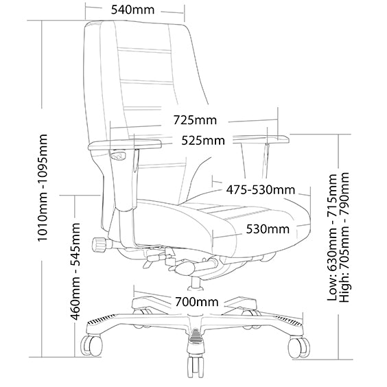 Lander Heavy Duty Multi Shift Chair