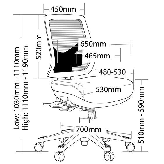 Lotus Task Mesh Chair
