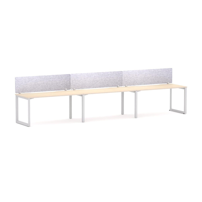 Anvil 3 User Single-Sided Desks, 50x50mm Triangular Loop Leg Design Includes: AcoustiQ Screen
