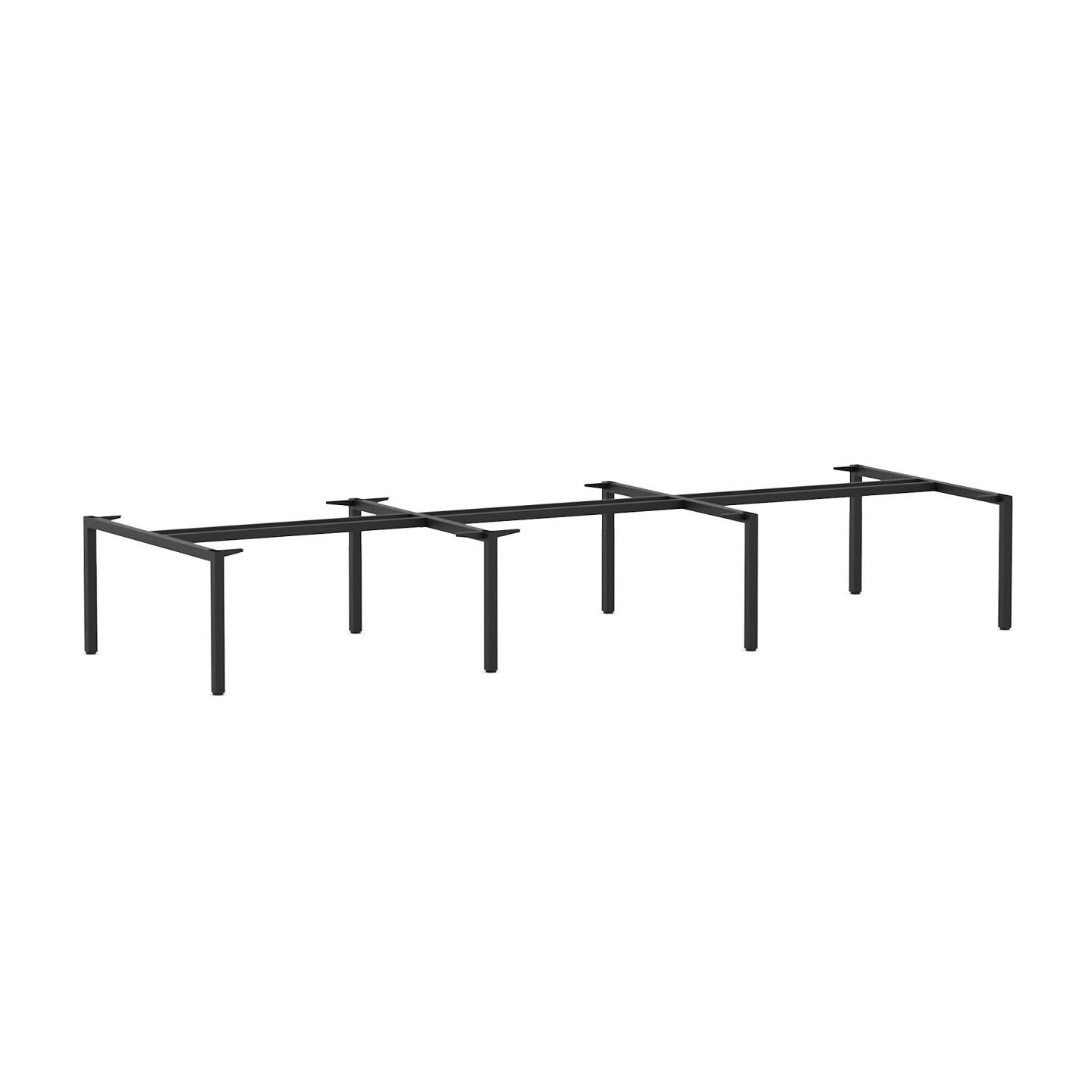 Axis 6-Person Double-sided Desk Workstation Frame Only