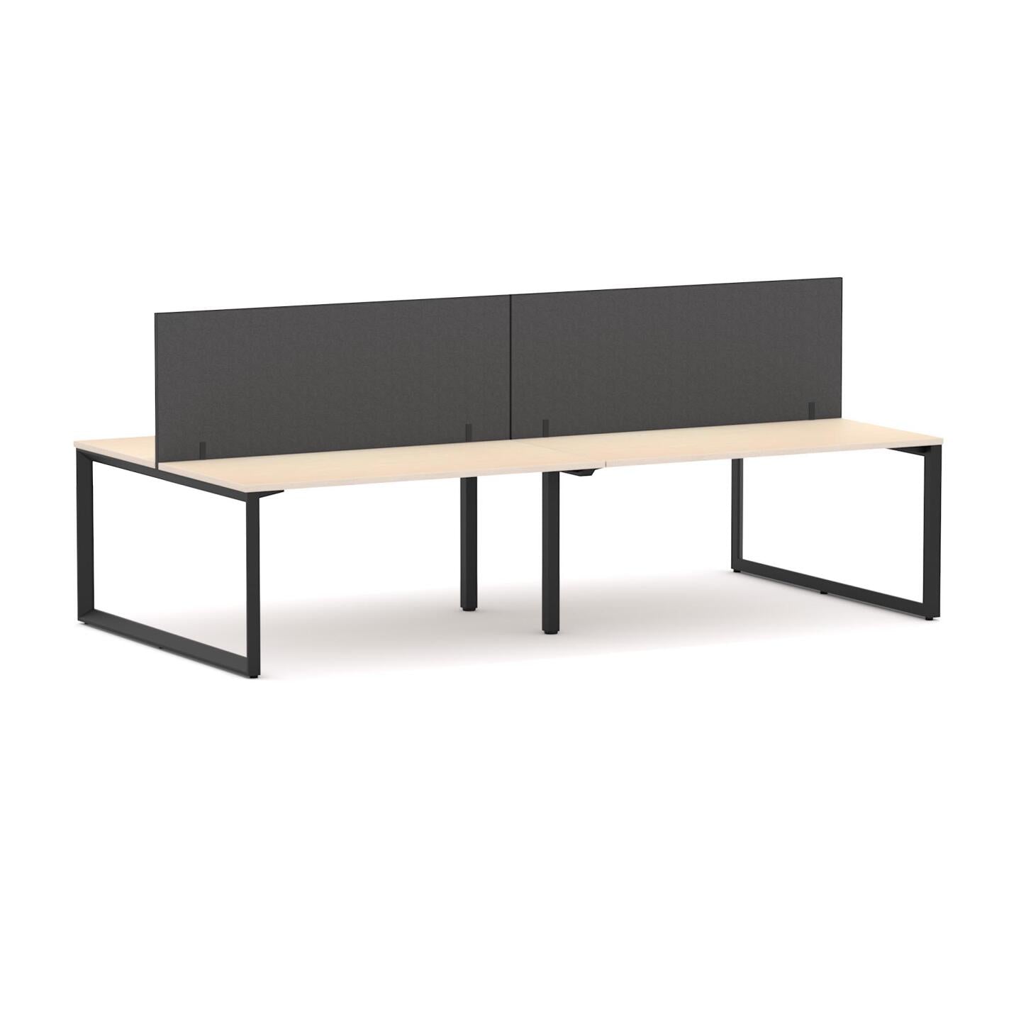 Anvil 4-Person Double-sided Desk Workstation Includes: Edge25 Screen