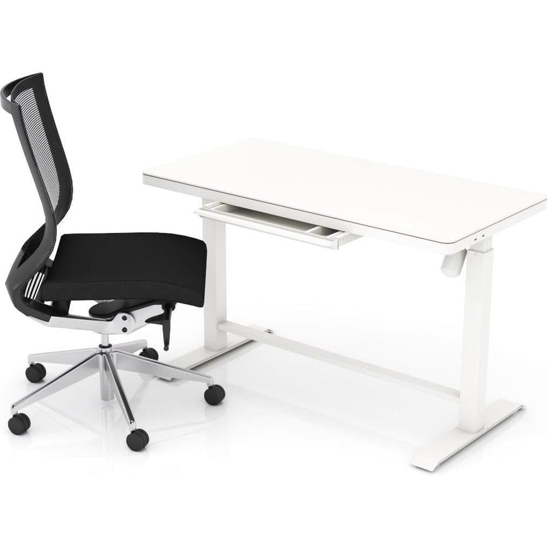 Luxe Electric Glass Desk