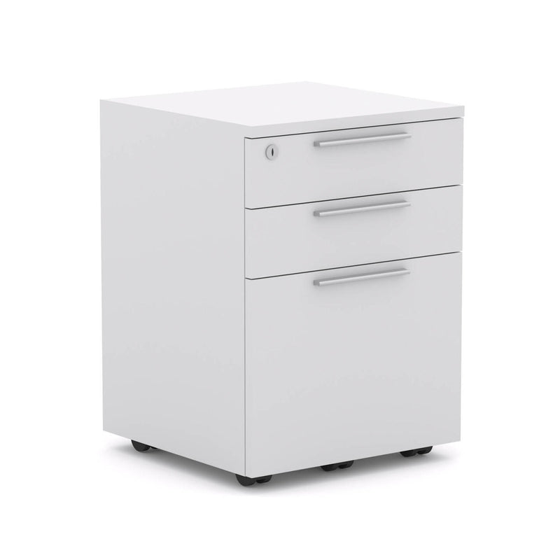 Axis Mobile 2 Drawer + File: W470mm x D500mm x H670mm - White