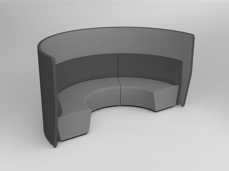 Motion Arc 3 Walls Charcoal/Stone