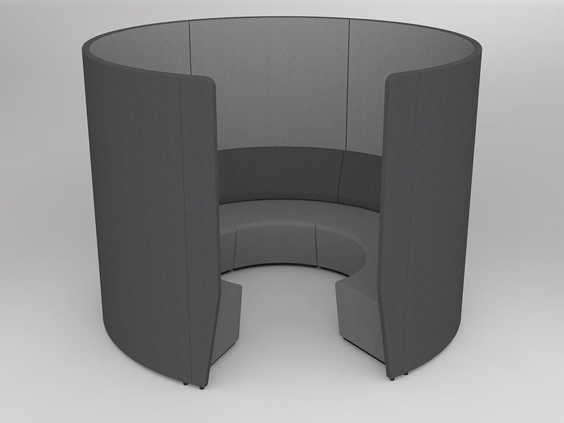 Motion Arc 5 Walls Charcoal/Stone