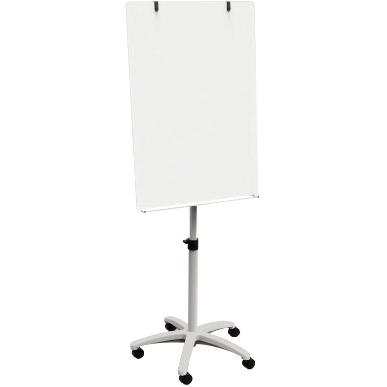 Mobile Deluxe Magnetic Glassboard Flipchart