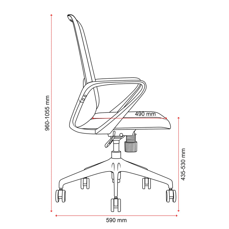 Mondo Mistral Mesh Office Chair
