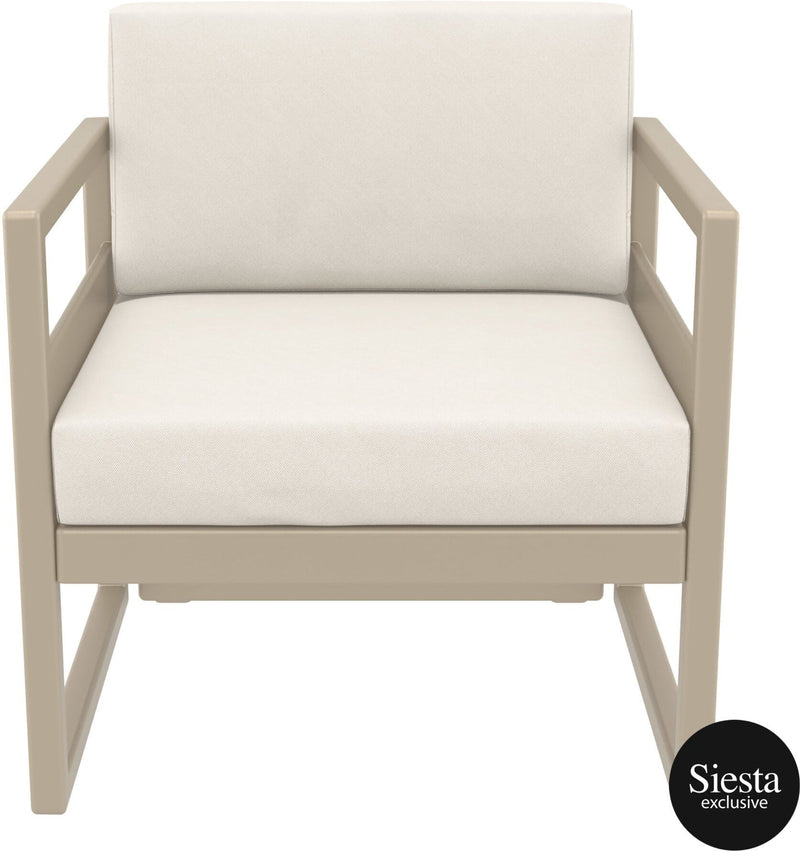 Mykonos Lounge Armchair with Cushion