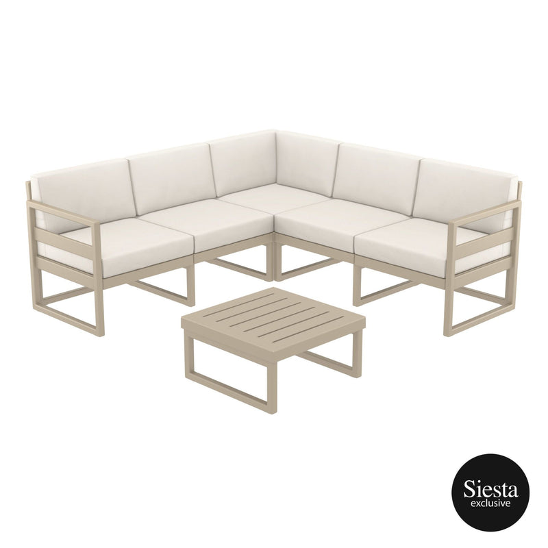 Mykonos Lounge Corner Set - With Cushions