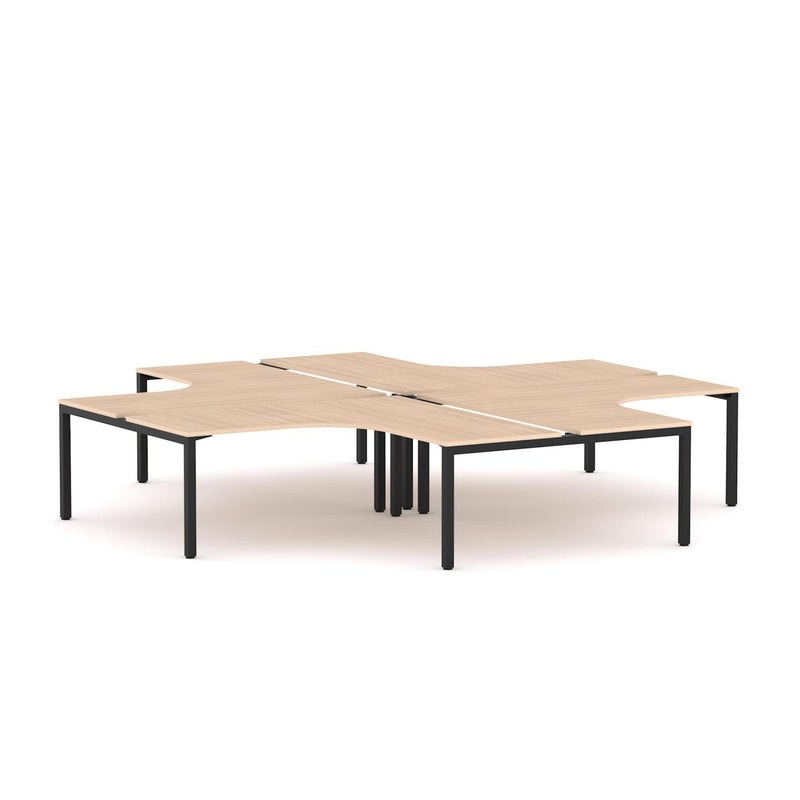 Axis 4-Person 90Deg Workstation (Plus-Layout)