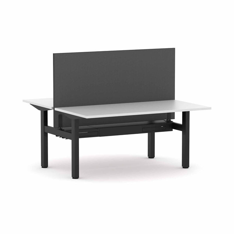Klass Fixed 2-Person Double-sided Desk Workstation with Edge25 Screen