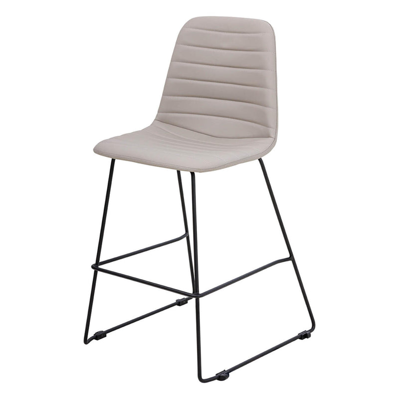 Sofia Kitchen Stool with Powdercoated Sled Base