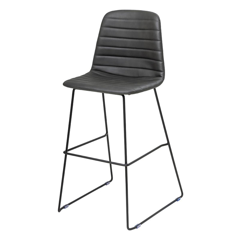 Sofia Barstool with Sled Powdercoated Base