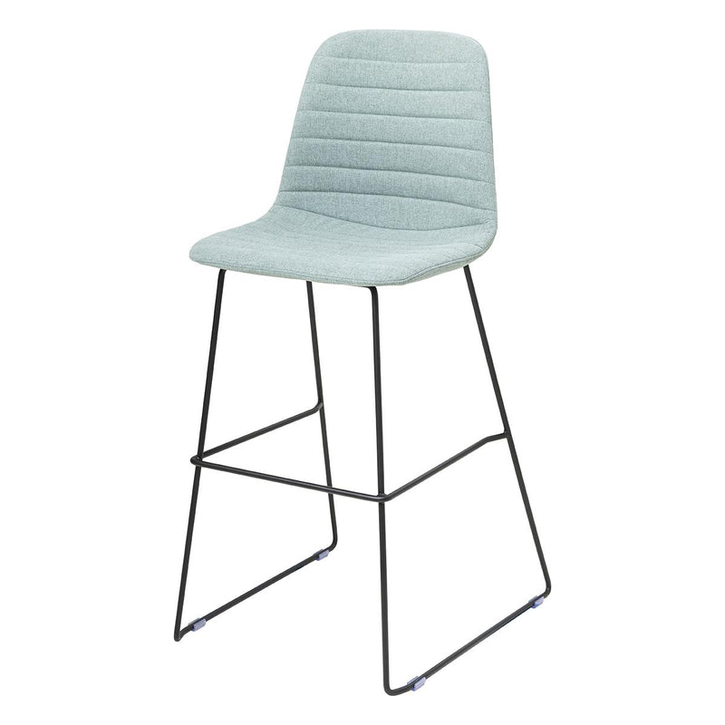 Sofia Barstool with Sled Powdercoated Base