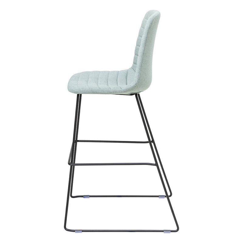 Sofia Barstool with Sled Powdercoated Base