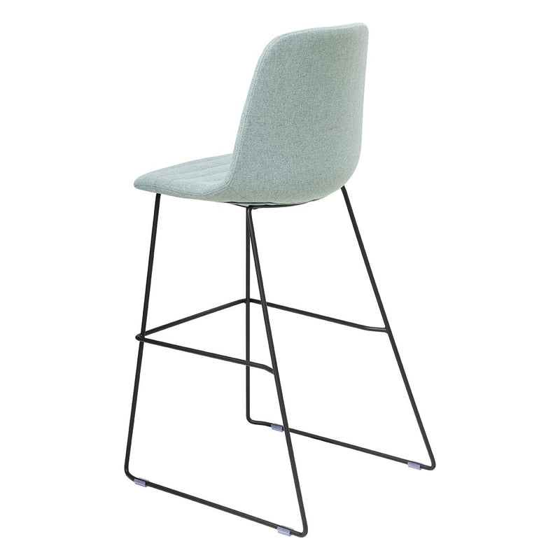 Sofia Barstool with Sled Powdercoated Base