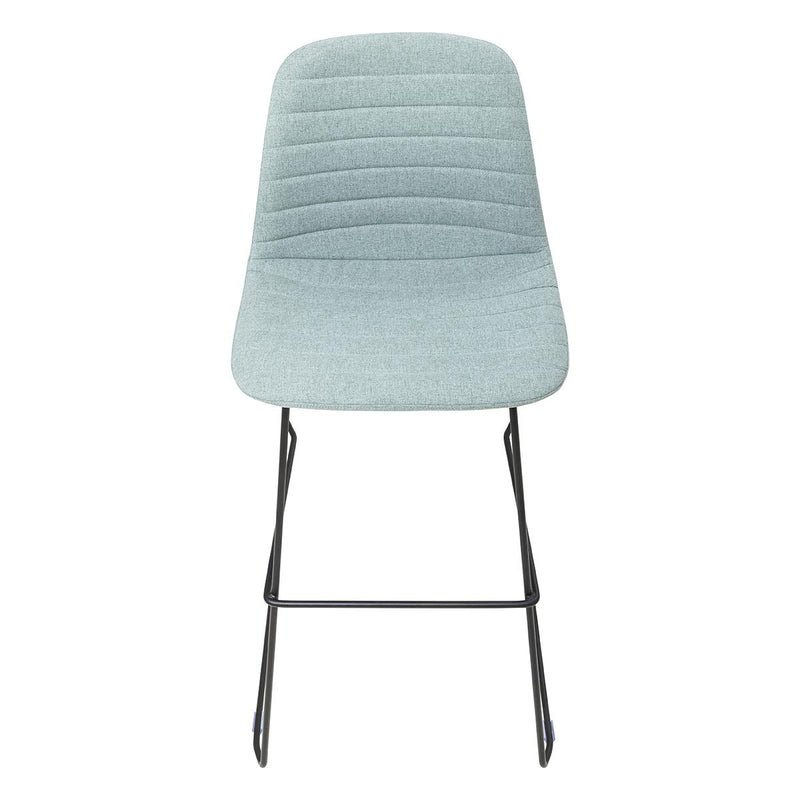 Sofia Barstool with Sled Powdercoated Base