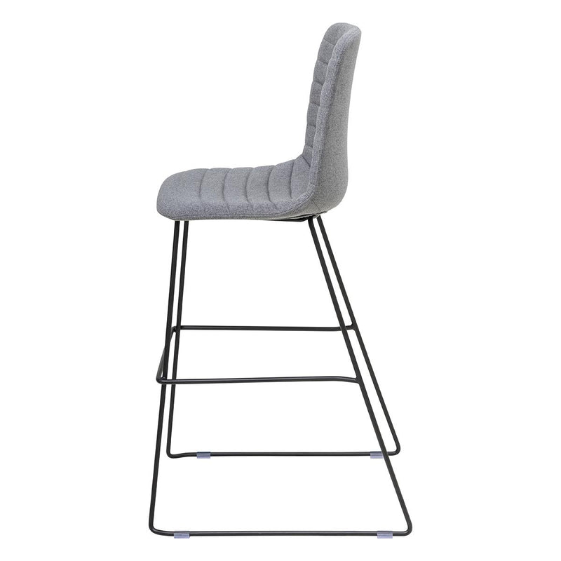 Sofia Barstool with Sled Powdercoated Base