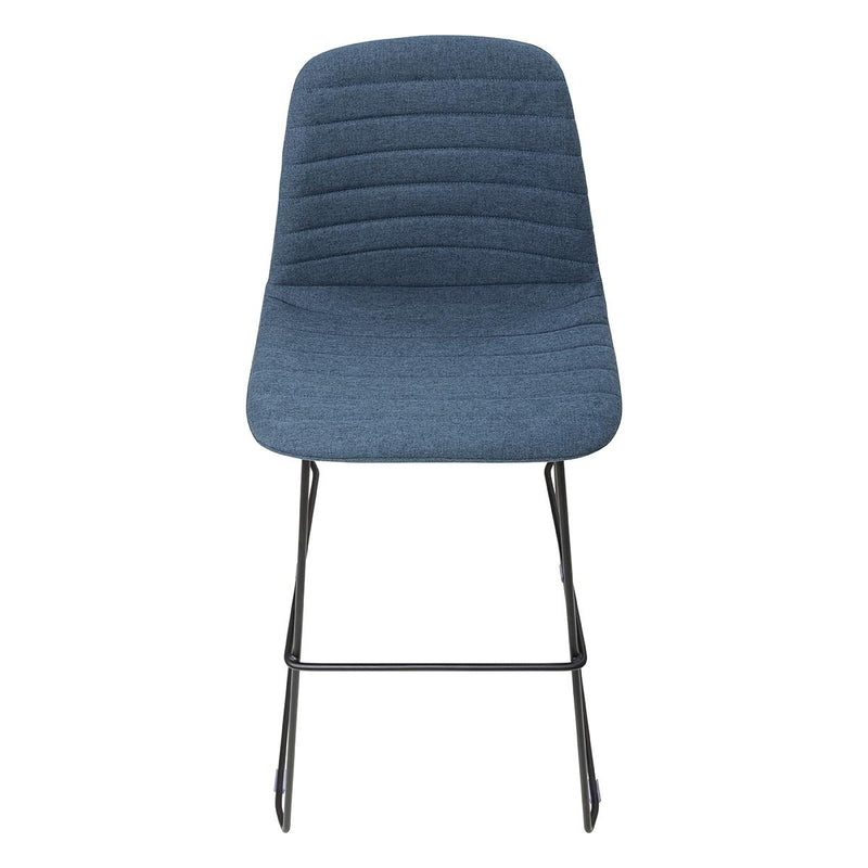 Sofia Barstool with Sled Powdercoated Base