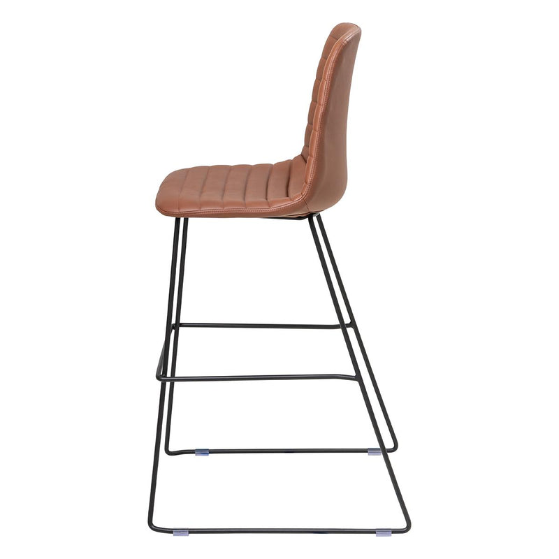 Sofia Barstool with Sled Powdercoated Base