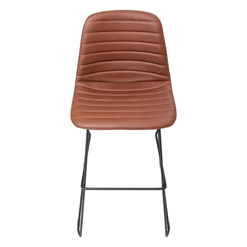 Sofia Barstool with Sled Powdercoated Base