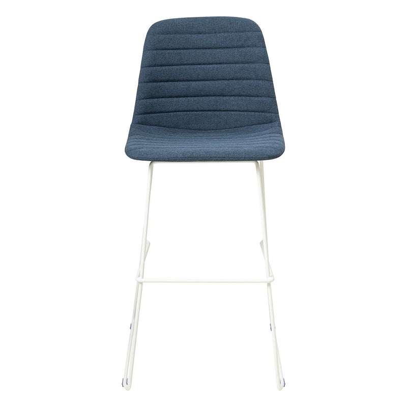 Sofia Barstool with Sled Powdercoated Base