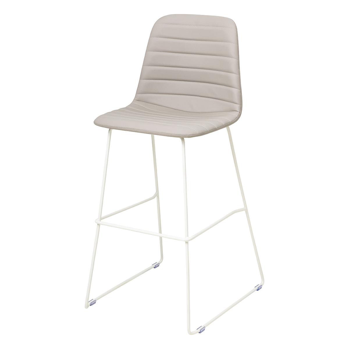 Sofia Barstool with Sled Powdercoated Base