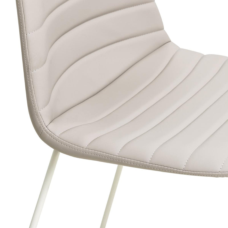 Sofia Barstool with Sled Powdercoated Base