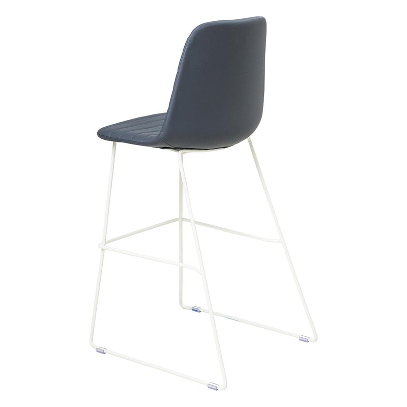 Sofia Barstool with Sled Powdercoated Base