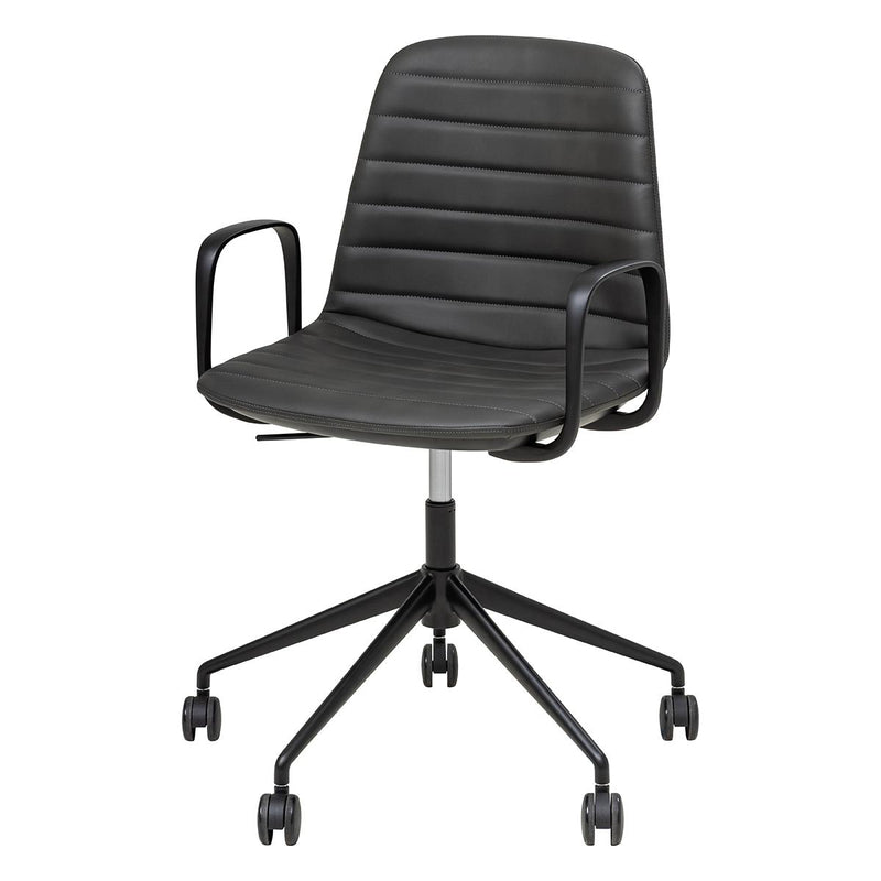 Sofia Chair with Gas Lift Castor Base and Arms-Elite Office Furniture