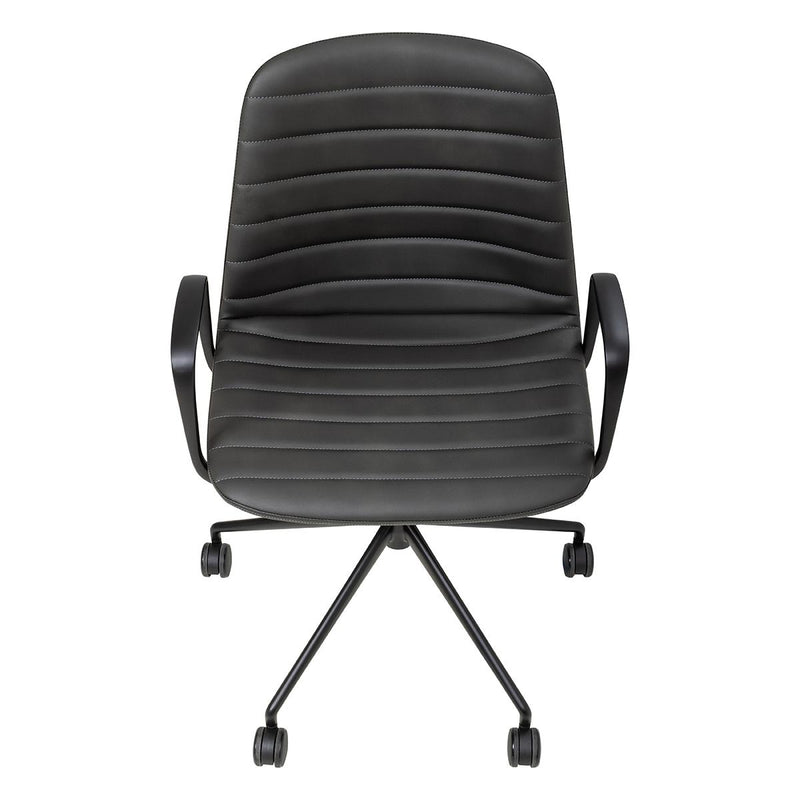 Sofia Chair with Gas Lift Castor Base and Arms-Elite Office Furniture